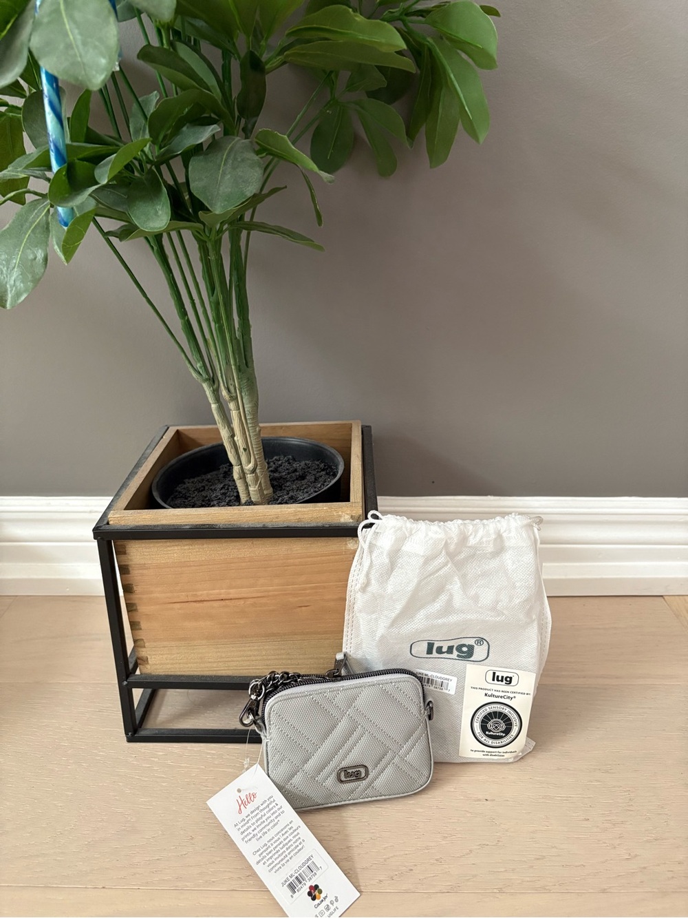 LUG | Juke Matte Luxe VL Mini Bag | Cloud Grey